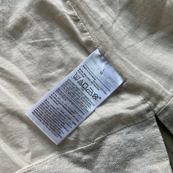 NWT Old Navy Wrap-Front Linen-Blend Vest - Picture 6 of 8